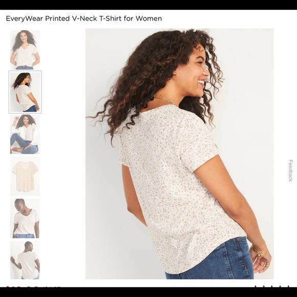 Old Navy EveryWear Printed V-neck T-Shirt - Picture 5 of 7